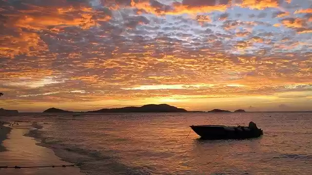 Free download Sunset Caribbean West Indies -  free photo or picture to be edited with GIMP online image editor