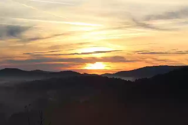 Free download Sunset Clouded Sky Evening -  free photo or picture to be edited with GIMP online image editor