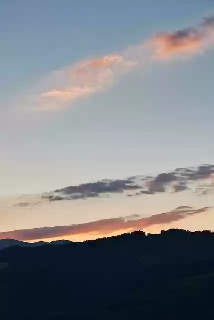 Free download Sunset Clouds Mountains -  free photo or picture to be edited with GIMP online image editor