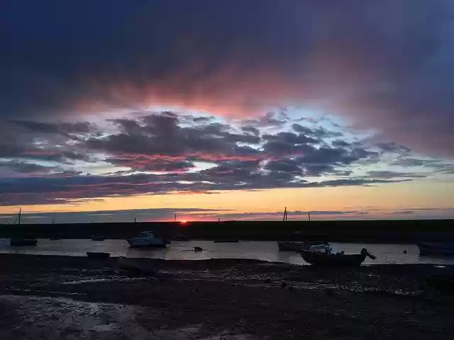 Free download Sunset Creek Storm -  free photo or picture to be edited with GIMP online image editor