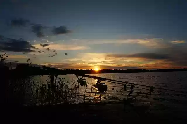 Free download Sunset Fishing Twilight -  free photo or picture to be edited with GIMP online image editor