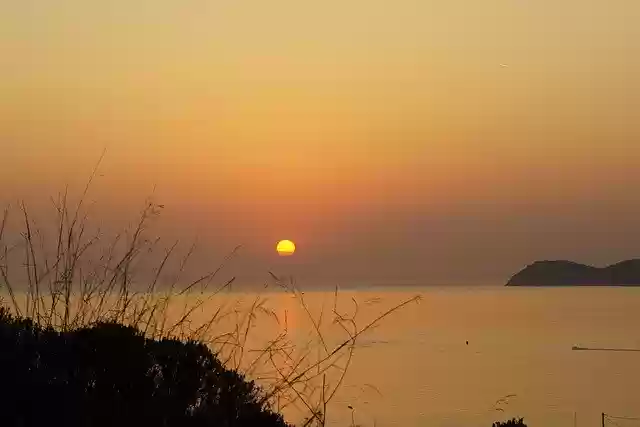 Free download Sunset Greece Sea -  free photo or picture to be edited with GIMP online image editor