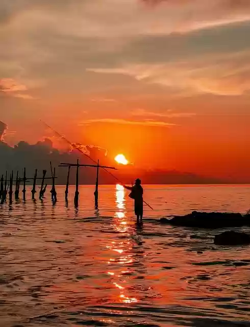 Free download sunset indonesia beach lombok sea free picture to be edited with GIMP free online image editor