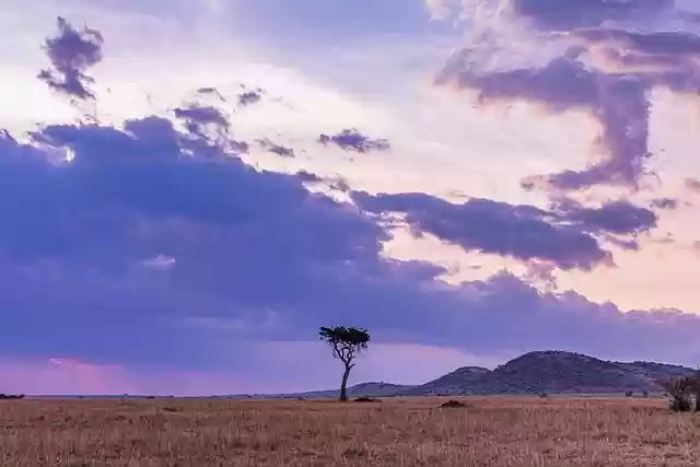 Free download sunset maasai mara mountains free picture to be edited with GIMP free online image editor