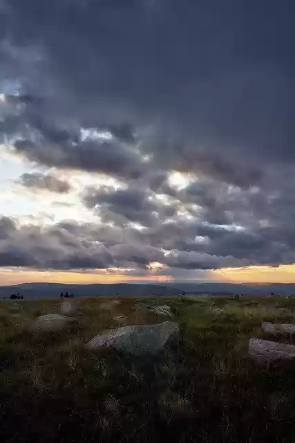 Free download Sunset Resin Boulder -  free free photo or picture to be edited with GIMP online image editor