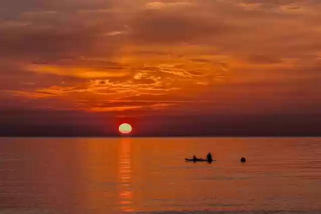 Free download sunset sea evening atmosphere free picture to be edited with GIMP free online image editor