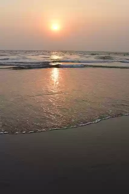 Free download Sunset Sea Wave -  free photo or picture to be edited with GIMP online image editor