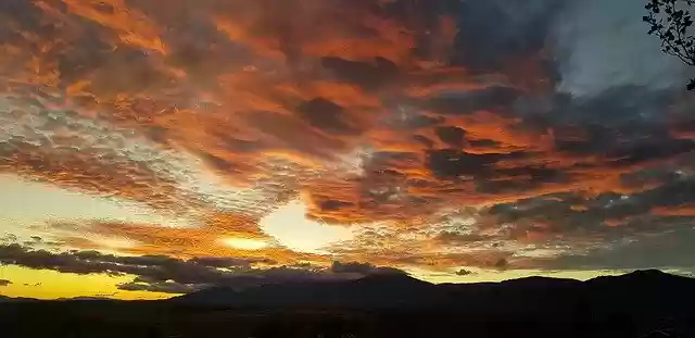 Free download Sunset Sierra De Madrid -  free photo or picture to be edited with GIMP online image editor