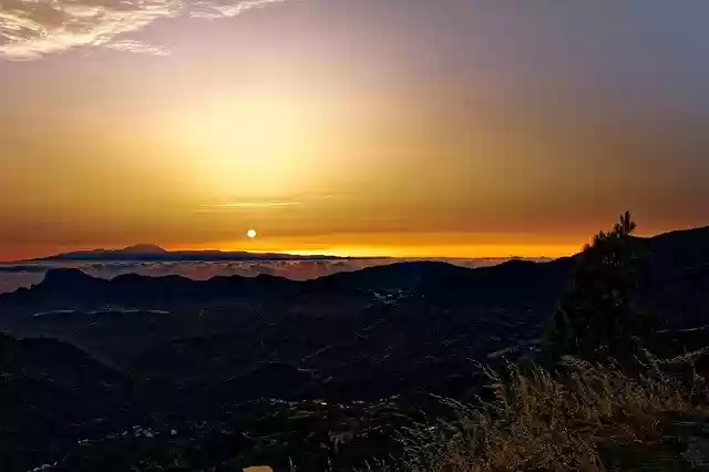 Free download Sunset Spain Canary -  free free photo or picture to be edited with GIMP online image editor