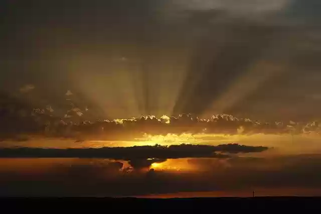 Free download Sunset Squall Line Storm -  free photo or picture to be edited with GIMP online image editor