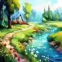 surreal underwater man holding stick  screen for extension Chrome web store in OffiDocs Chromium