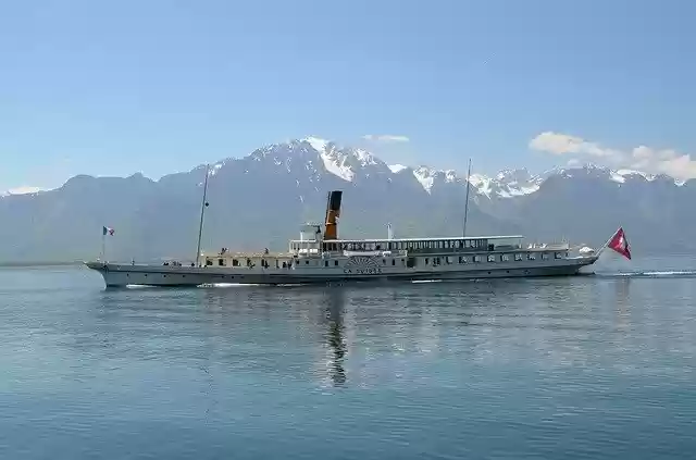 Free download Switzerland Lake Geneva Ship -  free photo or picture to be edited with GIMP online image editor