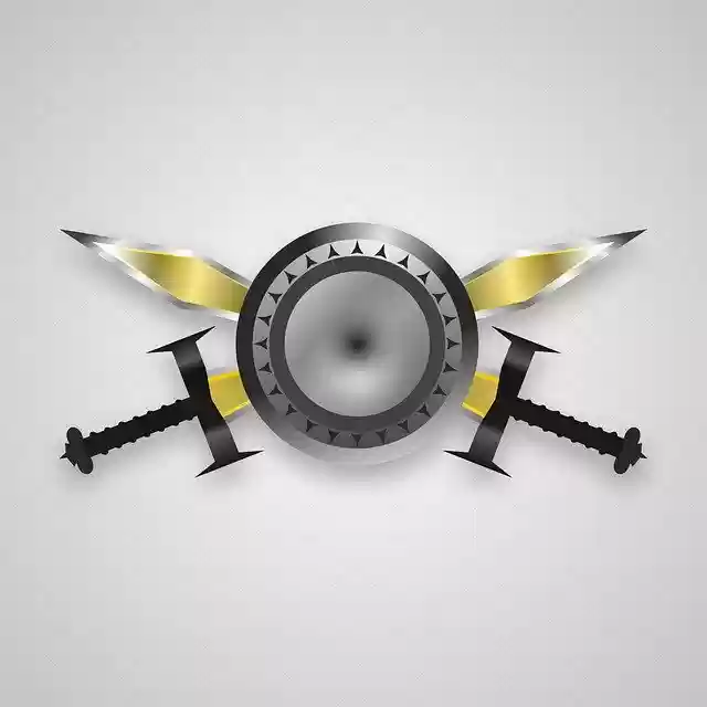 Free download Sword Shield Logo -  free illustration to be edited with GIMP free online image editor