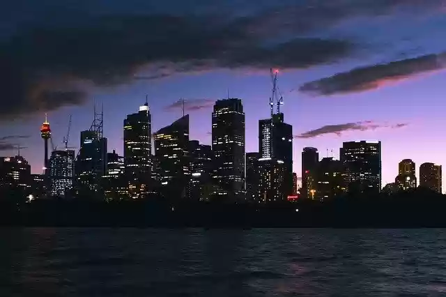 Free download Sydney City Purple -  free photo or picture to be edited with GIMP online image editor