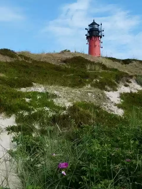 Free download Sylt Hörnum Lighthouse -  free photo or picture to be edited with GIMP online image editor