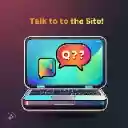 Talk to the Site!  screen for extension Chrome web store in OffiDocs Chromium