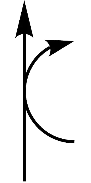 Free download Tangential Arrow Up - Free vector graphic on Pixabay free illustration to be edited with GIMP free online image editor