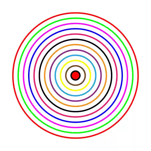 Free download Target Color Rainbow - Free vector graphic on Pixabay free illustration to be edited with GIMP free online image editor