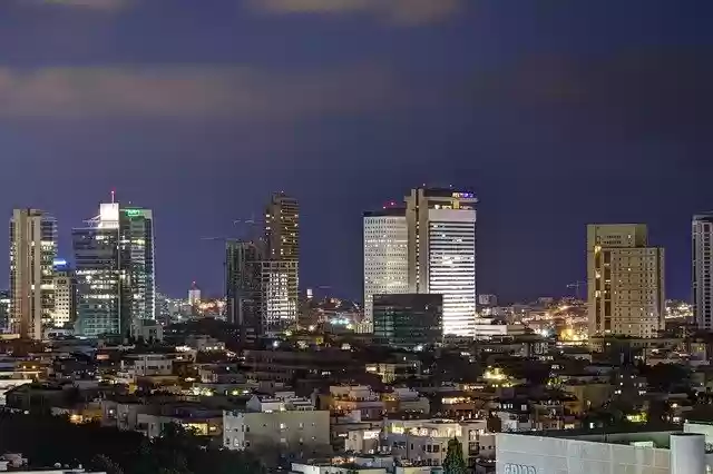 Free download Tel Aviv Night Israel -  free photo or picture to be edited with GIMP online image editor