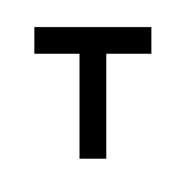 Free download T English Letter - Free vector graphic on Pixabay free illustration to be edited with GIMP free online image editor
