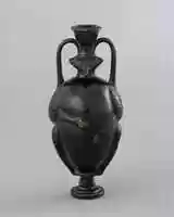 Free download Terracotta amphoriskos (flask) in the form of a bird-man free photo or picture to be edited with GIMP online image editor