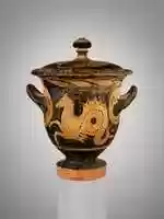 Free download Terracotta bell-krater (mixing bowl) with lid free photo or picture to be edited with GIMP online image editor
