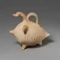 Free download Terracotta duck-shaped askos (flask with spout and handle over the back) free photo or picture to be edited with GIMP online image editor