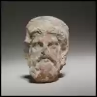 Free download Terracotta head of a bearded god, perhaps Zeus free photo or picture to be edited with GIMP online image editor