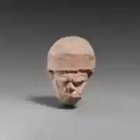Free download Terracotta head of a grotesque man free photo or picture to be edited with GIMP online image editor