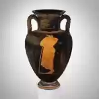 Free download Terracotta neck-amphora (jar) with twisted handles free photo or picture to be edited with GIMP online image editor
