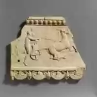 Free download Terracotta plaque with Pelops and Hippodamia free photo or picture to be edited with GIMP online image editor