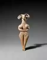 Free download Terracotta statuette of woman with bird face free photo or picture to be edited with GIMP online image editor
