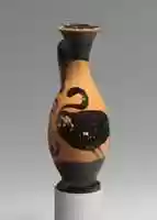 Free download Terracotta toy lekythos (oil flask) with a swan free photo or picture to be edited with GIMP online image editor