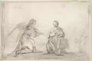 Free download The Annunciation (Angel Approaching from Left) free photo or picture to be edited with GIMP online image editor