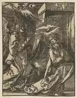 Free download The Annunciation, from the Small Passion, copy free photo or picture to be edited with GIMP online image editor