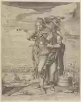 Free download The Archer and the Milkmaid free photo or picture to be edited with GIMP online image editor