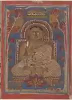 Free download The Attainment of Perfect Knowledge (Siddha) by Mahaviras Disciple Indrabhuti Gautama: Folio from a Kalpasutra Manuscript free photo or picture to be edited with GIMP online image editor