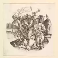 Free download The Betrayal of Christ (copy in roundel) free photo or picture to be edited with GIMP online image editor