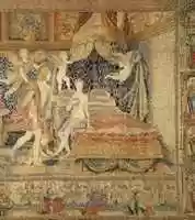 Free download The Bridal Chamber of Herse, from a set of eight tapestries depicting the Story of Mercury and Herse free photo or picture to be edited with GIMP online image editor