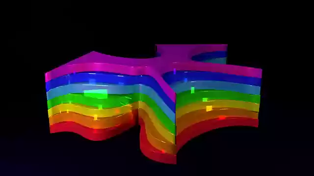 Free download The Colors Of Rainbow 3D -  free illustration to be edited with GIMP free online image editor