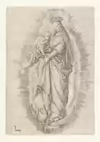 Free download The Crowned Virgin With Child in Glory free photo or picture to be edited with GIMP online image editor