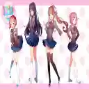 The Doki Doki Literature Club Crew :D  screen for extension Chrome web store in OffiDocs Chromium
