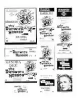 Free download The Dunwich Horror Ad Sheet free photo or picture to be edited with GIMP online image editor