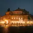 The famous german opera house at night  screen for extension Chrome web store in OffiDocs Chromium