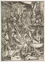 Free download The Martyrdom of St. John, from the Apocalypse, Latin edition 1511 free photo or picture to be edited with GIMP online image editor