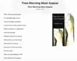 Free download Then Morning Must Appear free photo or picture to be edited with GIMP online image editor