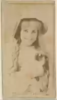 Free download Theresa Vaughn, from the Actors and Actresses series (N45, Type 8) for Virginia Brights Cigarettes free photo or picture to be edited with GIMP online image editor