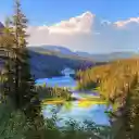 The river flows through the forest  screen for extension Chrome web store in OffiDocs Chromium