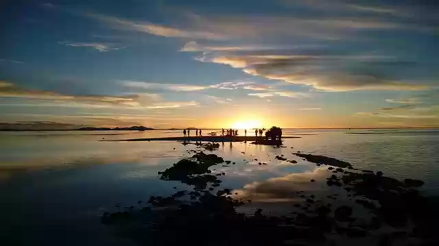 Free download The Salar De Yuni Sunset -  free photo or picture to be edited with GIMP online image editor