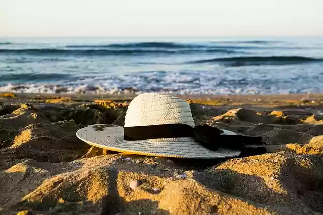 Free download the sea hat beach landscape coast free picture to be edited with GIMP free online image editor